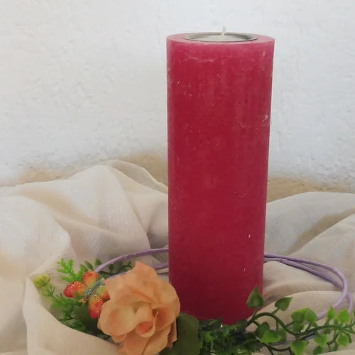 Rustik Kerze mit Teelichteinsatz - Kerzenhelden