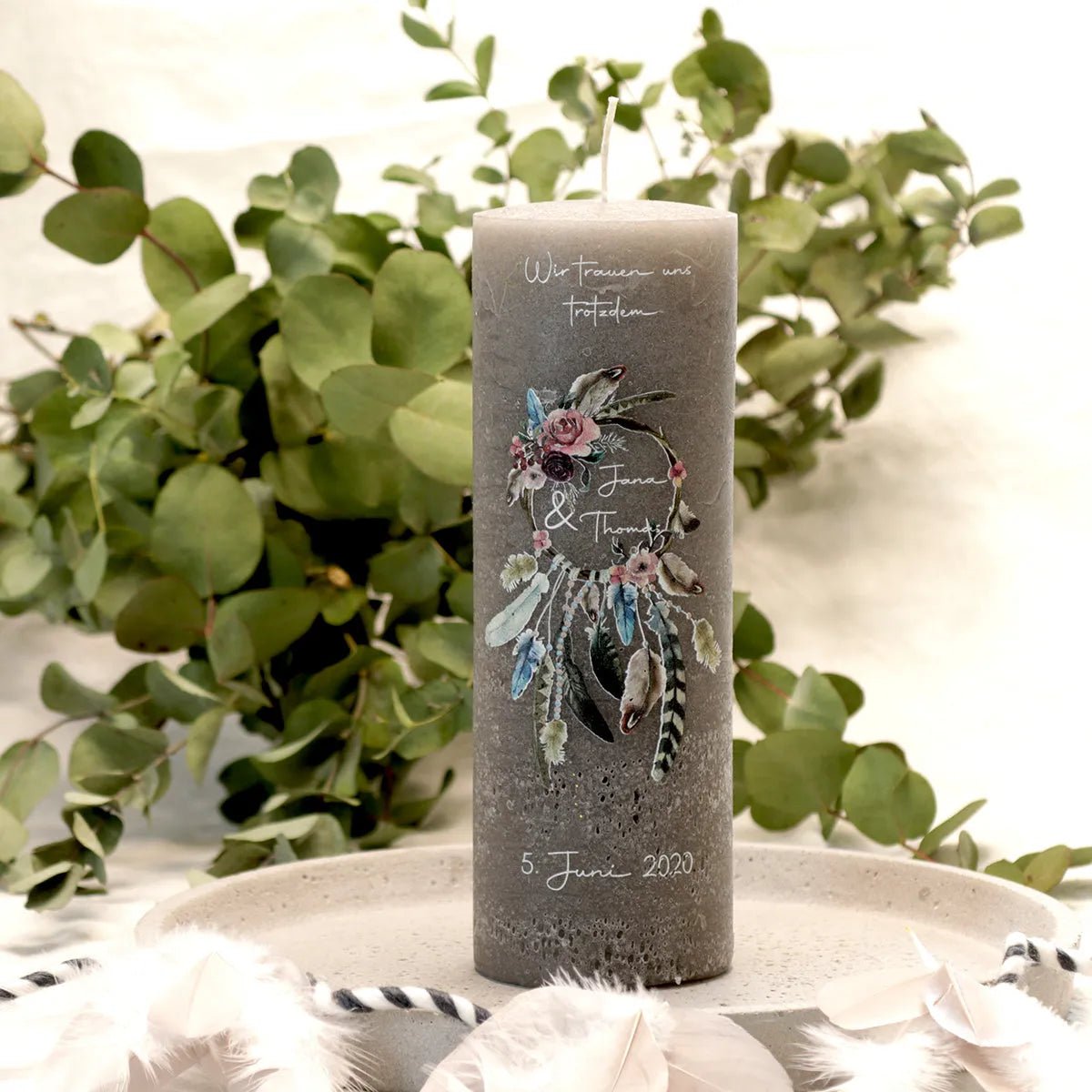 Hochzeitskerze - Kerzenhelden - Kunstwerk