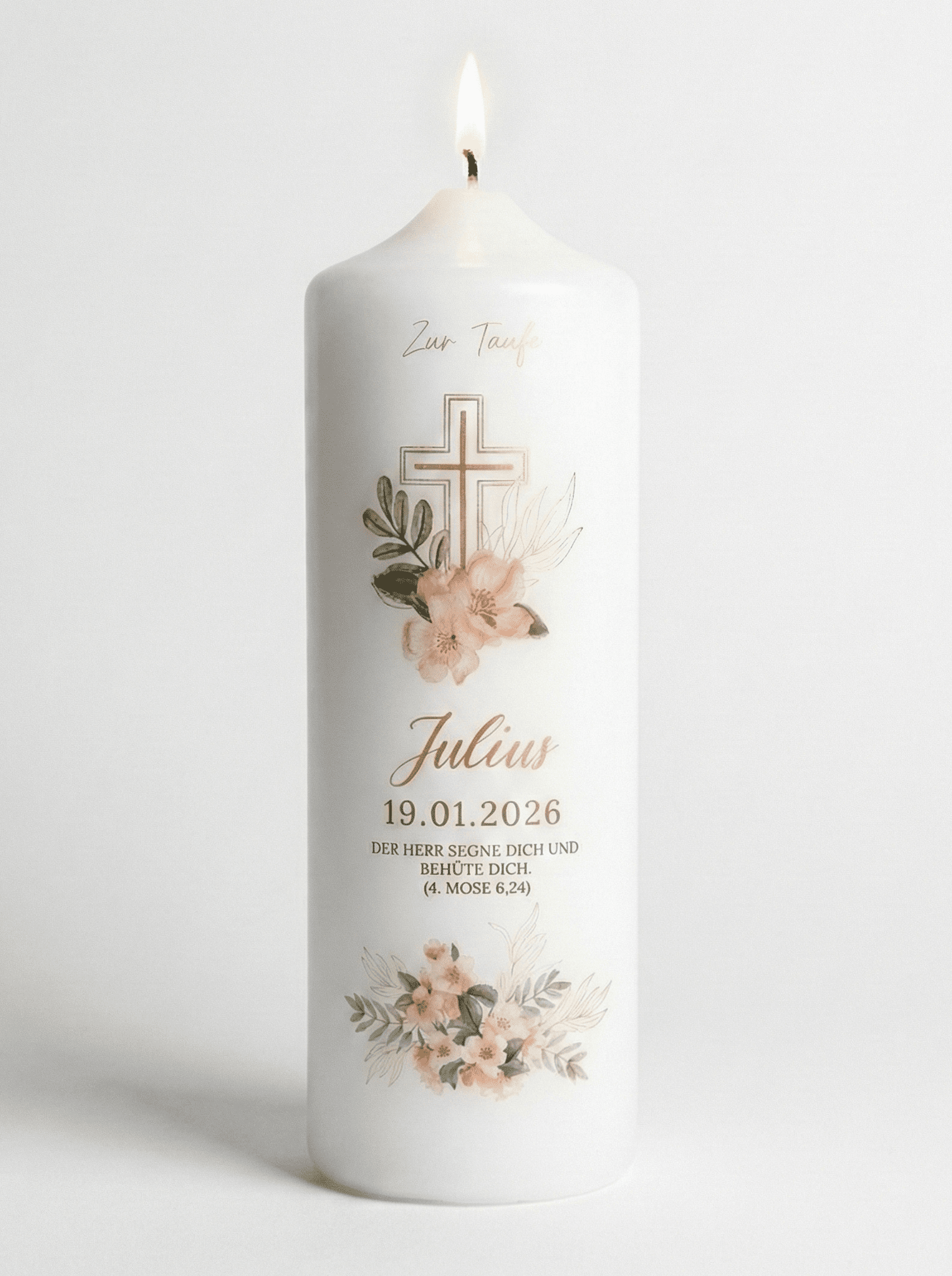 Taufkerze - Julius - Kerzenhelden - Kunstwerk