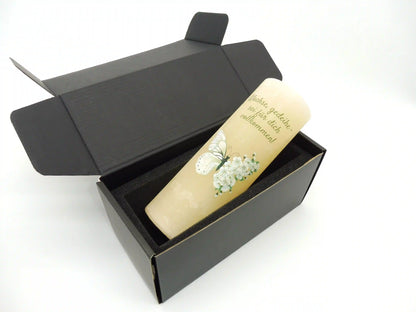 Kerzenbox Geschenkverpackung mit Schaumstoffeinsatz