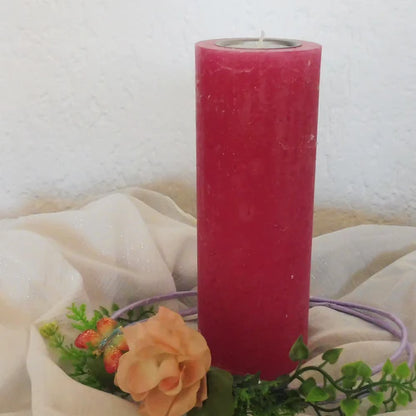 Rustik Kerze mit Teelichteinsatz - Kerzenhelden