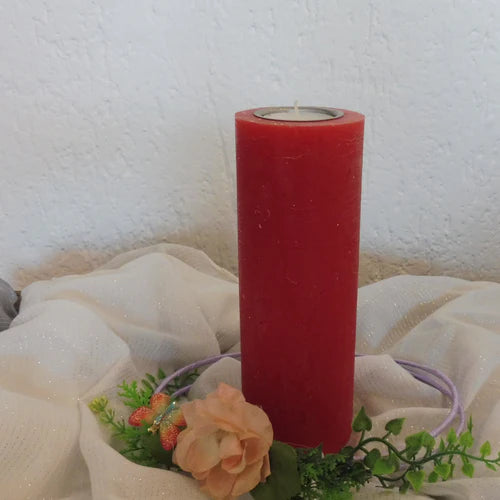 Rustik Kerze mit Teelichteinsatz - Kerzenhelden