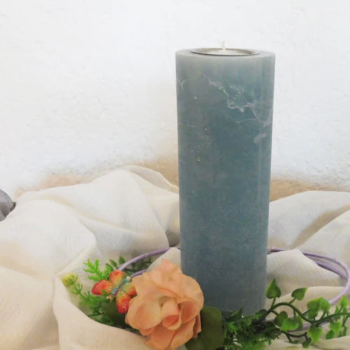 Rustik Kerze mit Teelichteinsatz - Kerzenhelden