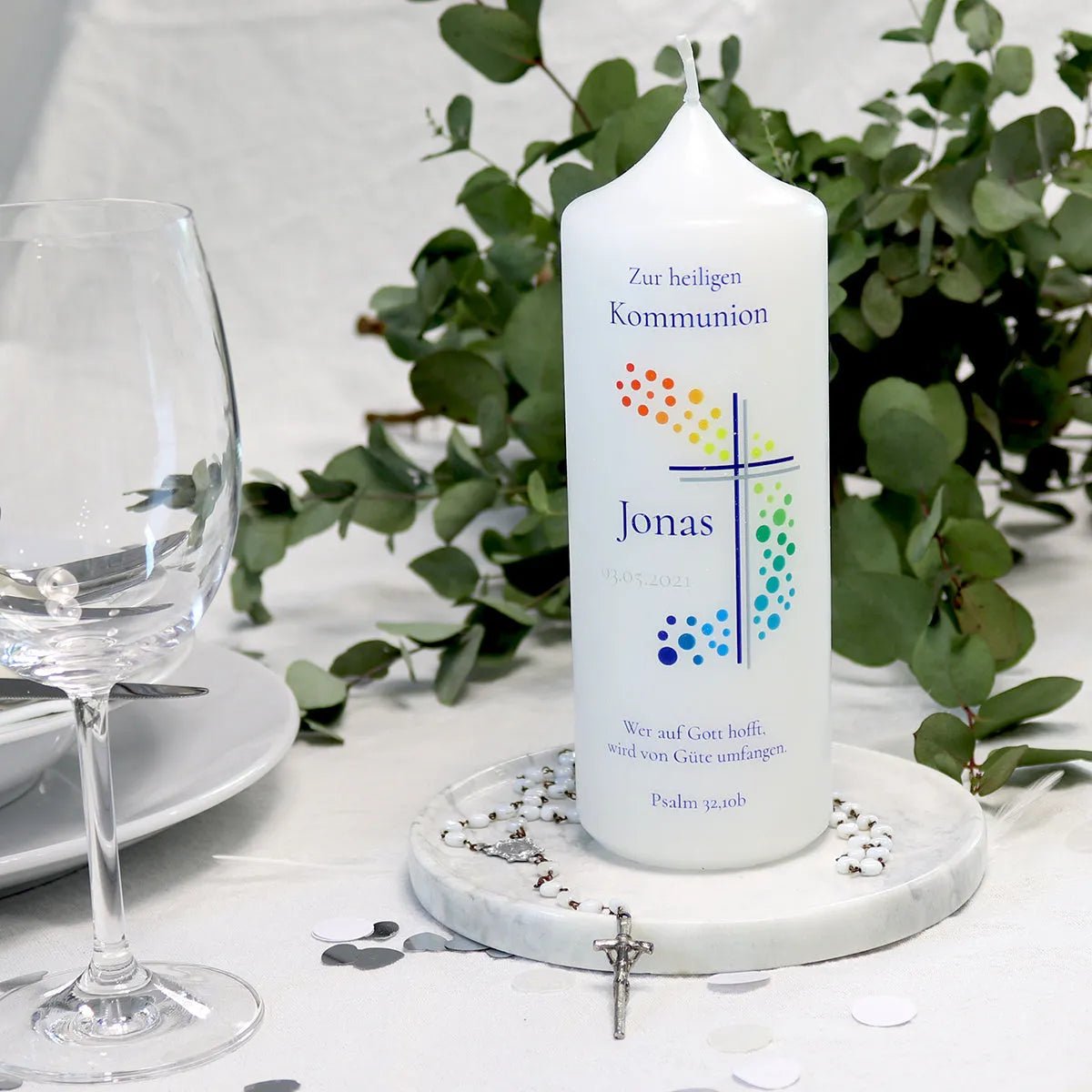 Kommunionkerze - Kerzenhelden - Kunstwerk
