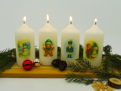 Weihnachtskerzen - Set Edition 2025 - Kerzenhelden - Kunstwerk