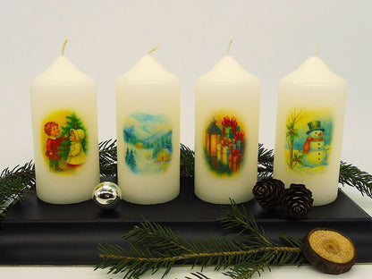 Weihnachtskerzen - Set Edition 2025 - Kerzenhelden - Kunstwerk