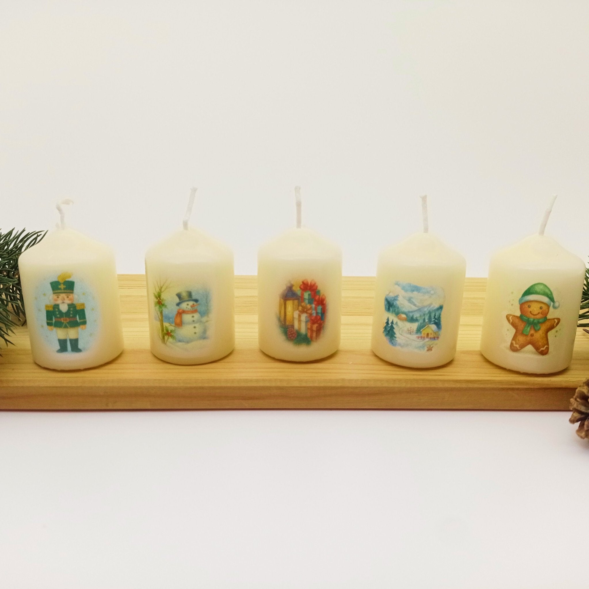 Weihnachtskerzen - Set Edition 2025 - Kerzenhelden - Kunstwerk