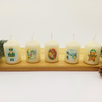 Weihnachtskerzen - Set Edition 2025 - Kerzenhelden - Kunstwerk
