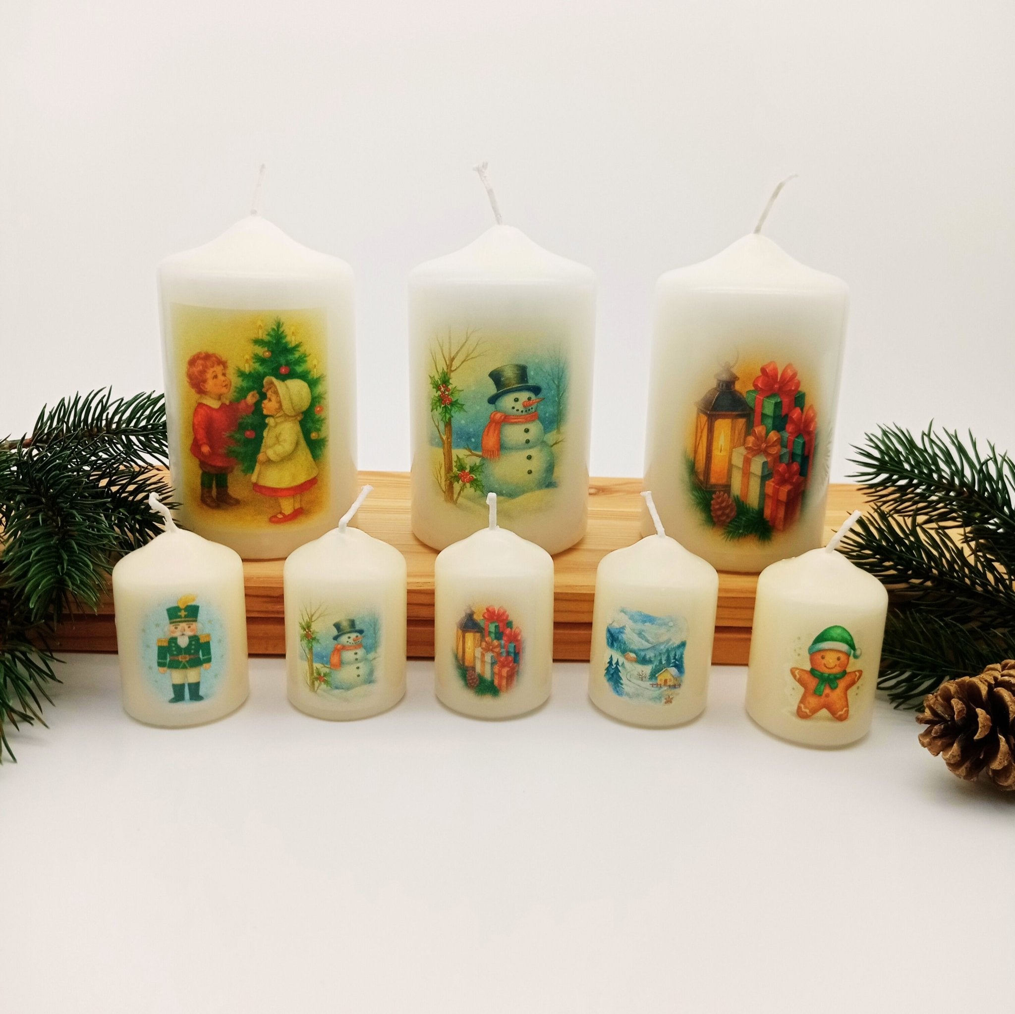 Weihnachtskerzen - Set Edition 2025 - Kerzenhelden - Kunstwerk